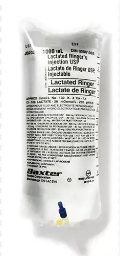 Lactated Ringer's Solution IV Bag - 1000ml