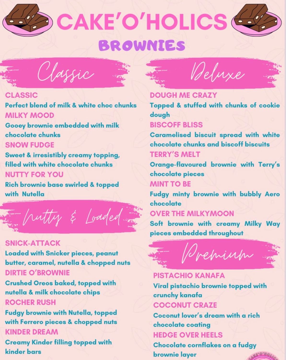 Flavoured Chunky Brownies