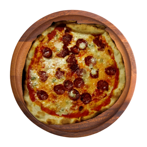 PIZZA GORGONZOLA & SALAME PICCANTE
