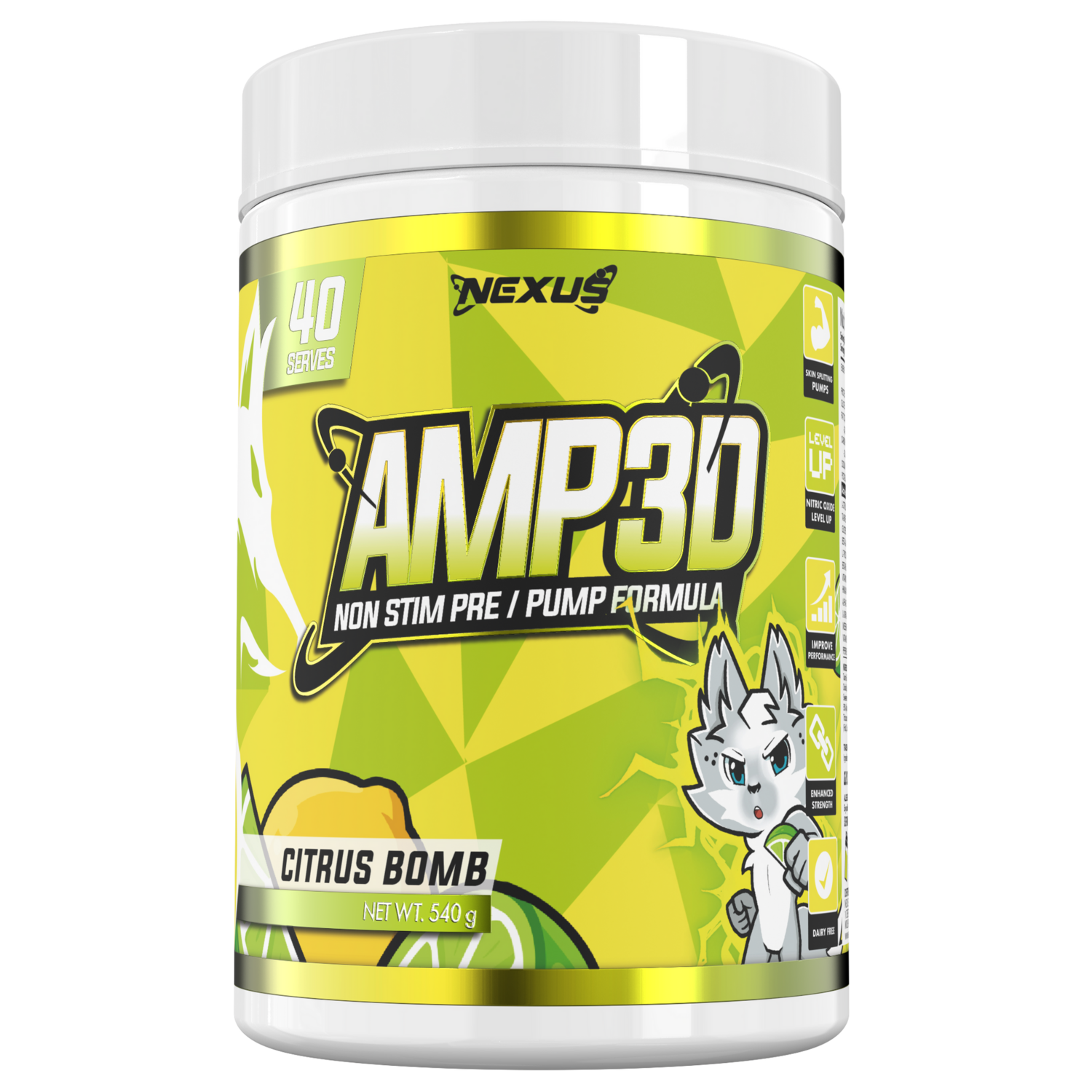 AMP3D - 40 Serves, Flavour: Citrus Bomb