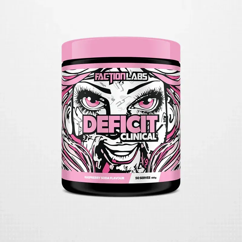 Deficit Clinical - 50 Servings, Flavour: Raspberry Soda