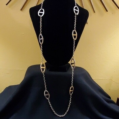 Ann Taylor Gold Chainlink Necklace #688