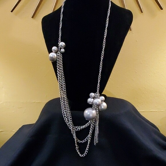 NEW LOFT Cluster Ball Chainlink Necklace #609