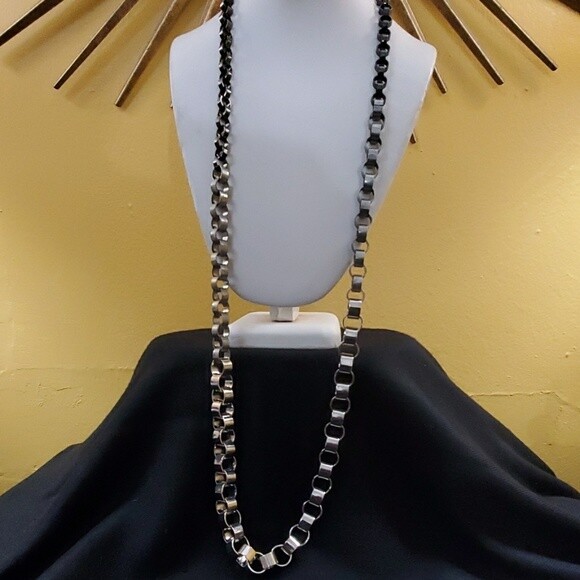 LOFT Silver Chunky Chainlink Necklace #581