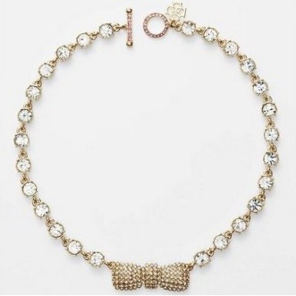 Ann Taylor Gold Bow Necklace #46