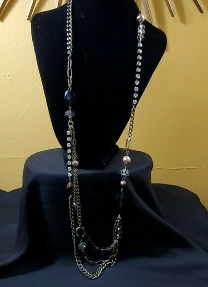LOFT Champagne Multistone Necklace #161
