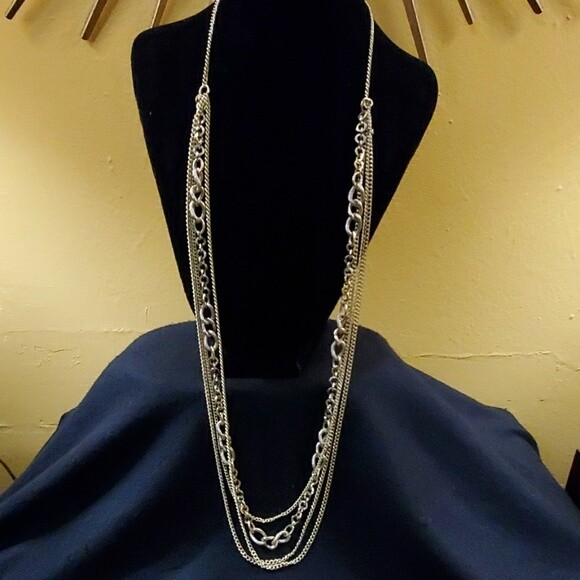 LOFT Gold Multistrand Necklace #98