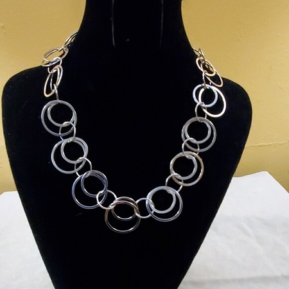 LOFT Silvertone Chainlink Necklace #85