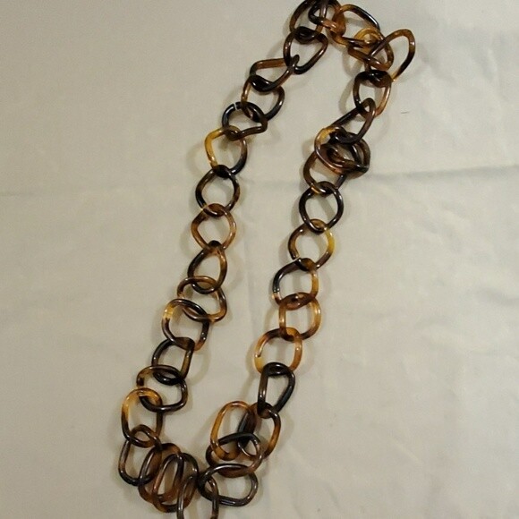 Large Brown Chainlink Necklace #66