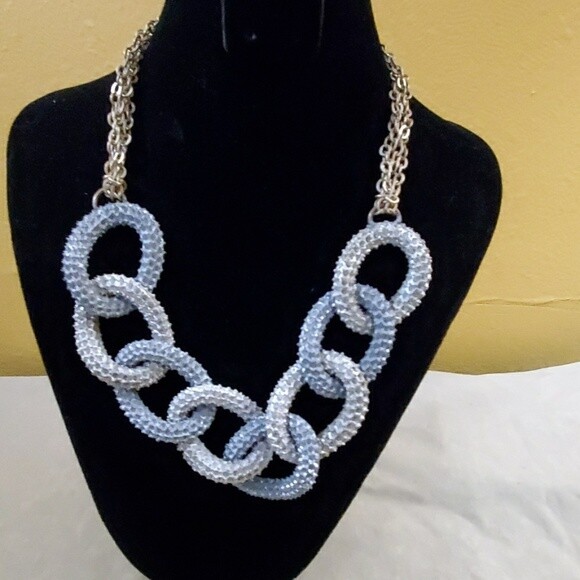 Loft Grey Gold Chainlink Necklace #37