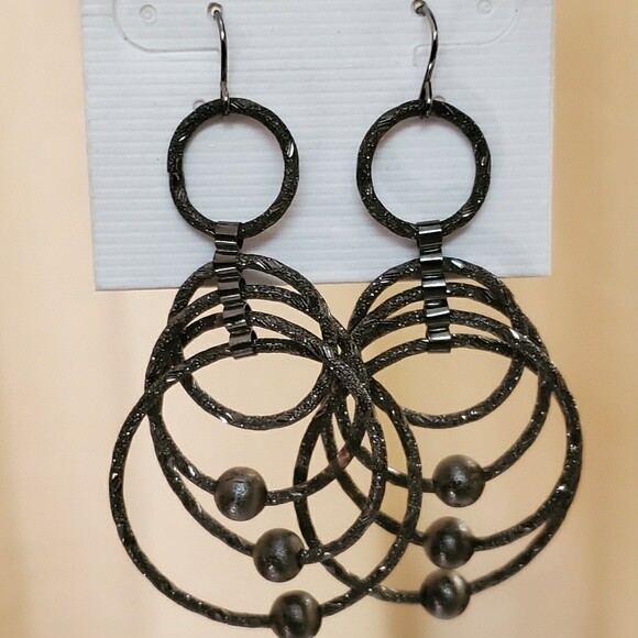 LOFT Shimmer Metal Dangle Earrings #482