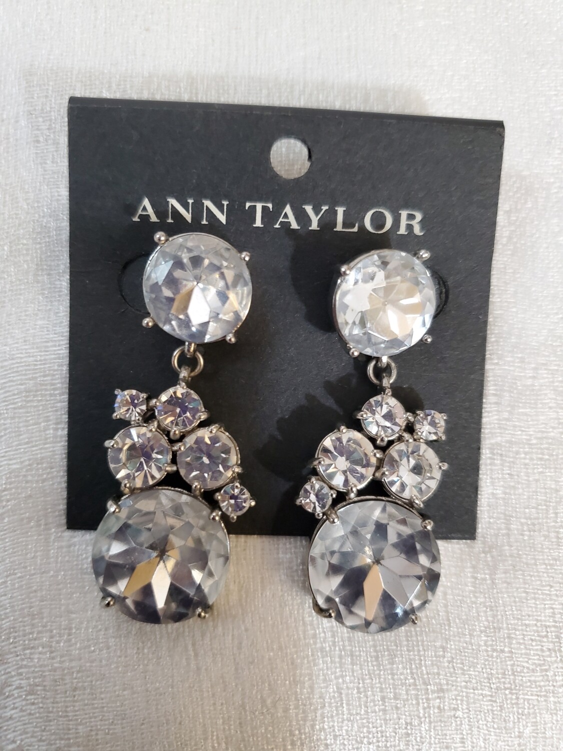 Ann Taylor Rhinestone Statement Earrings #846