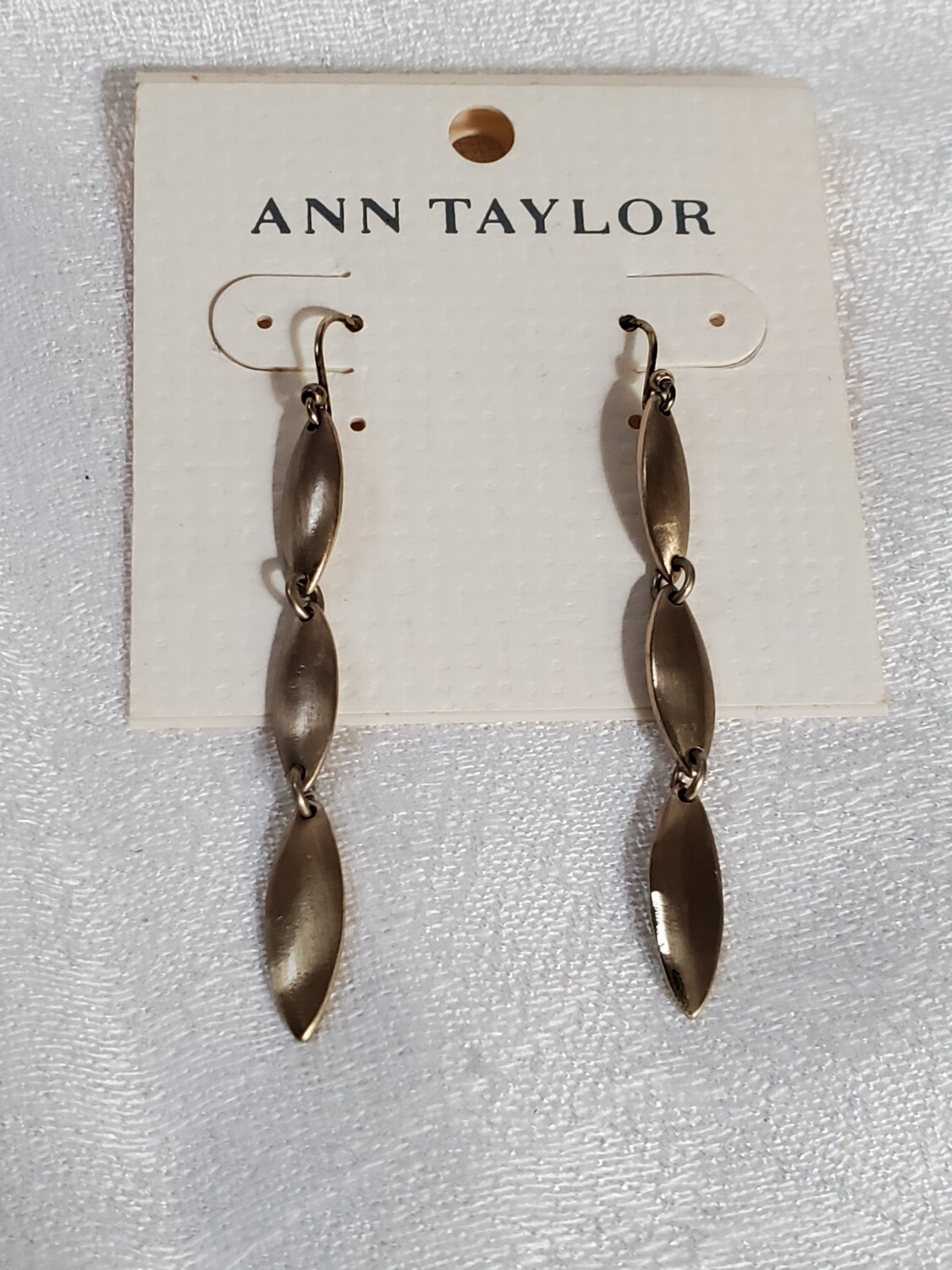 Ann Taylor Brushed Gold Earrings #872