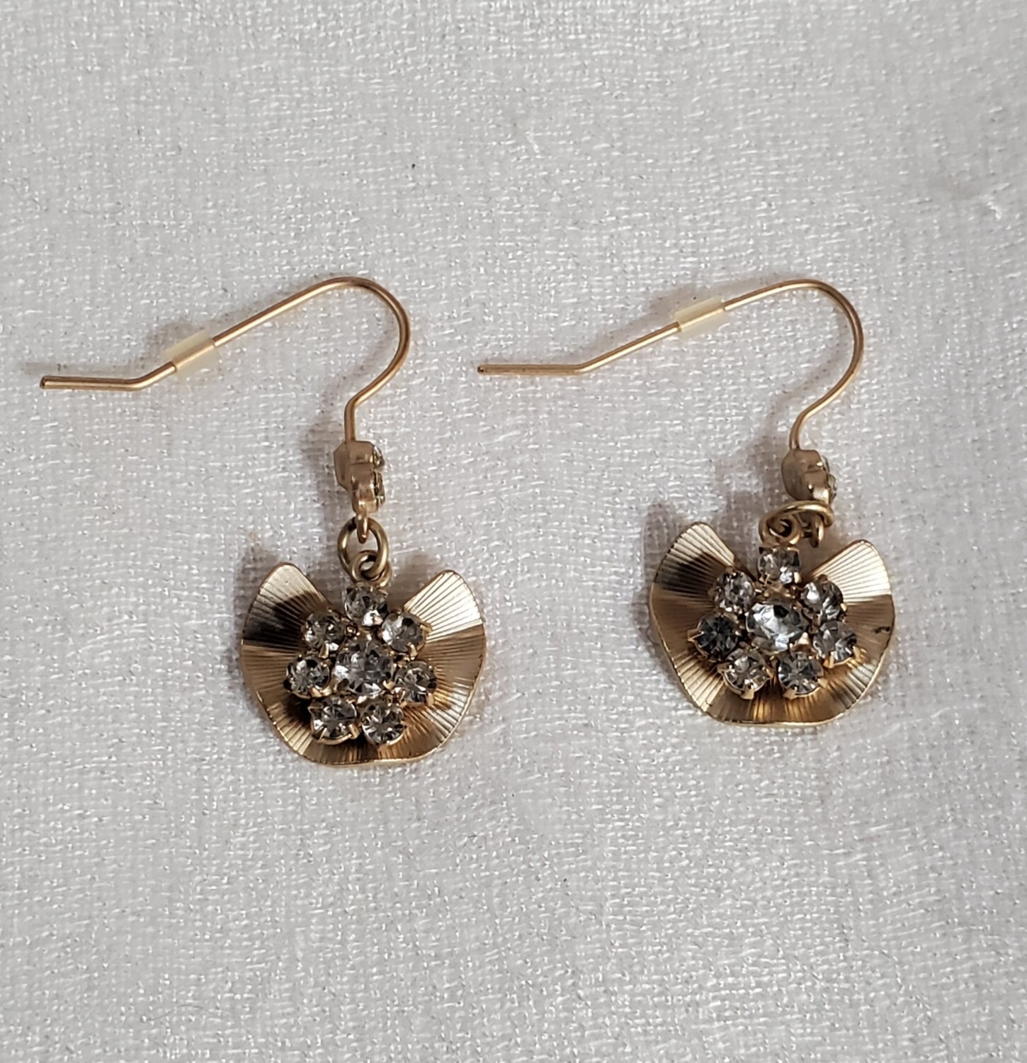LOFT Goldtone Rhinestone Drop Earrings #883
