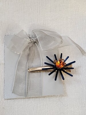 LOFT Blue and Orange Hair Clip #1032