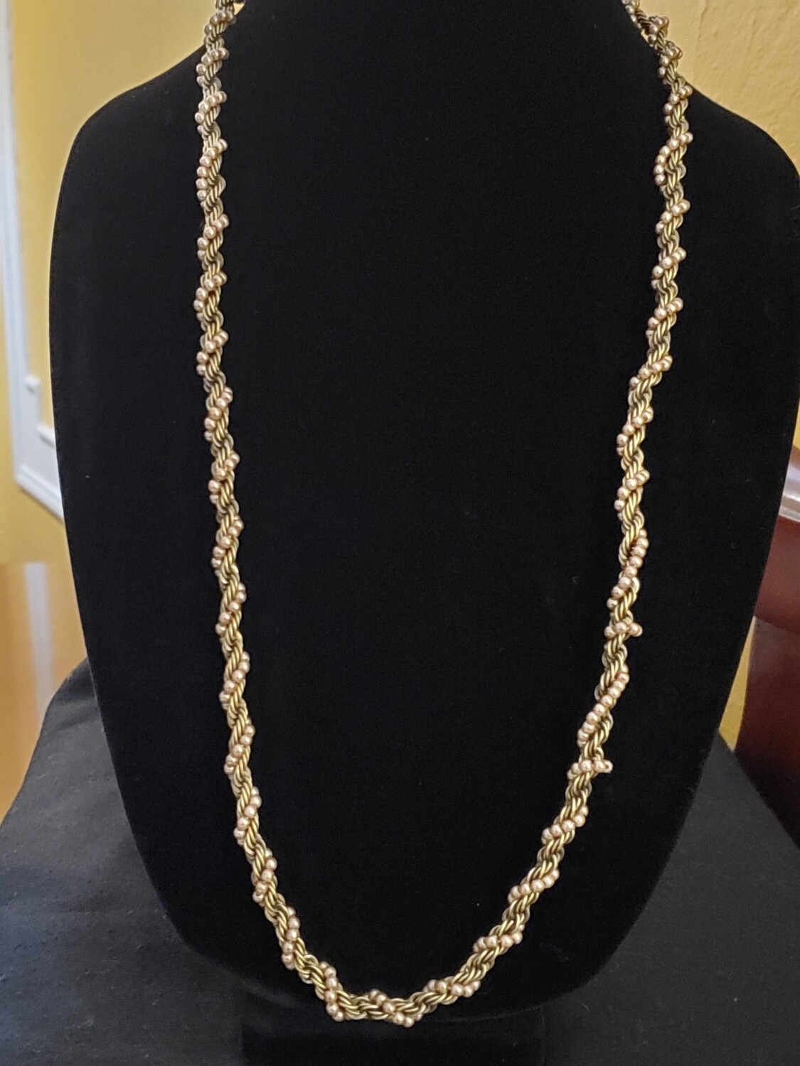 LOFT Antique Goldtone Rope Chain Necklace #1054