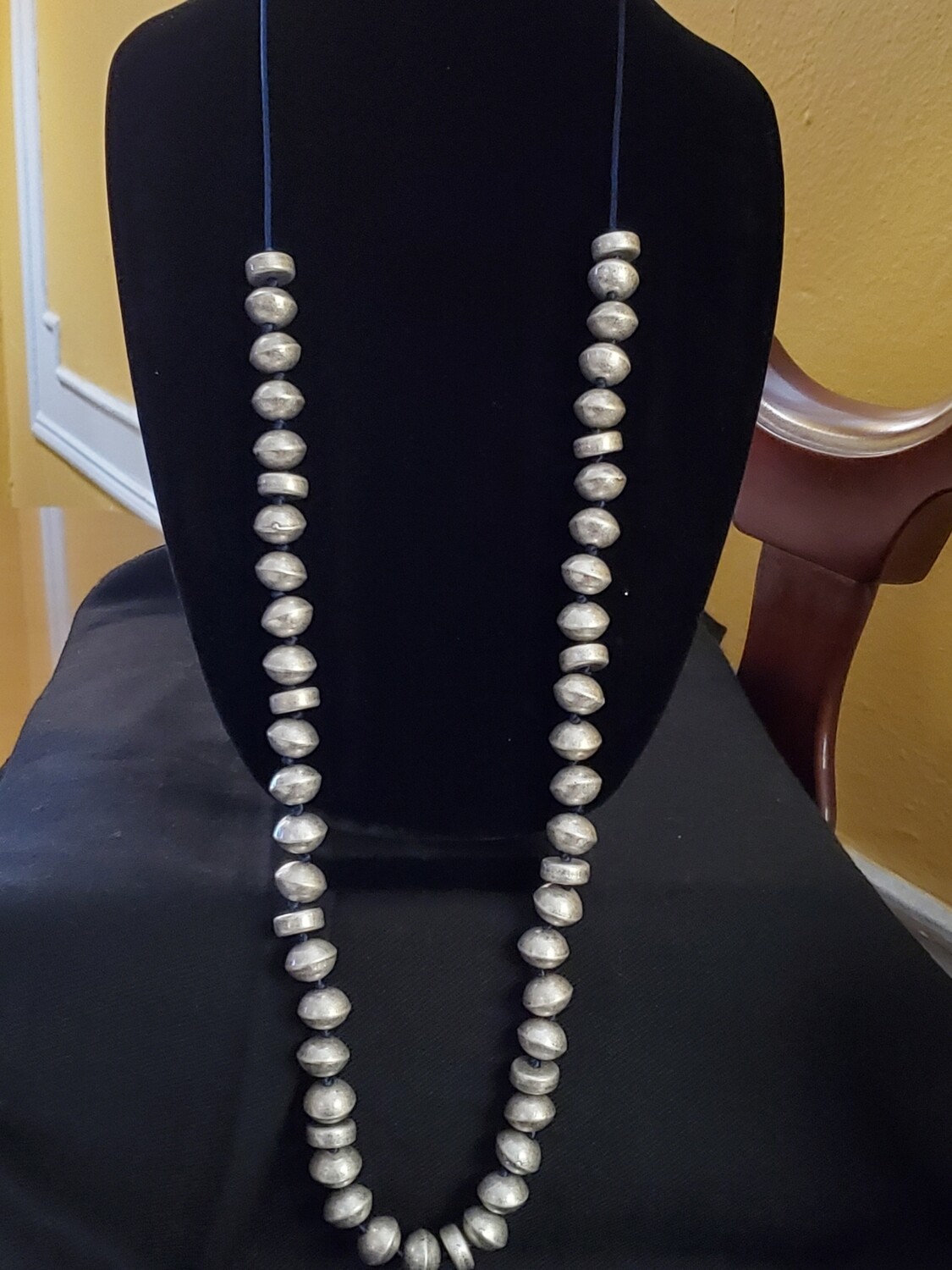 LOFT Antique Silver Ball Necklace #1049