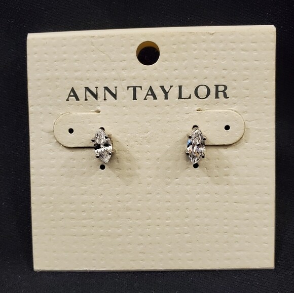 Ann Taylor Facet Rhinestone Stud Earrings 1476