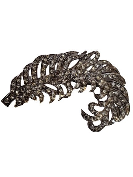 Ann Taylor Rhinestone Floral Brooch #1085