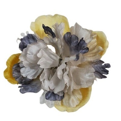 LOFT Yellow Purple Floral Brooch #418