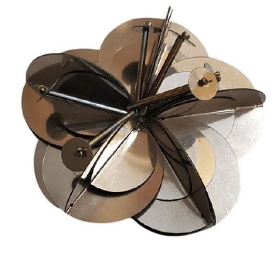 LOFT Mirrored Floral Pin Brooch #449