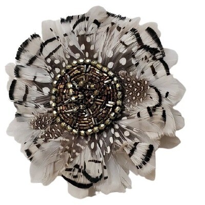 LOFT Feather Sequin Pin Brooch #431