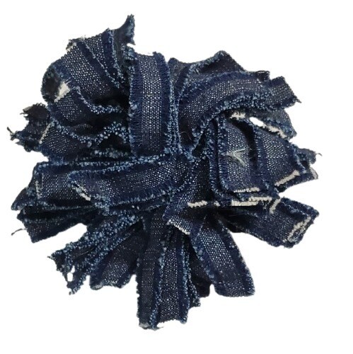 LOFT Blue Denim Confetti Design Pin Brooch #459