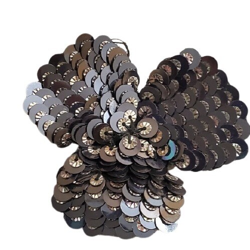 LOFT Grey Sequin Pin Brooch #451