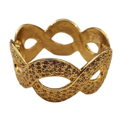 Ann Taylor Rhinestone Encrusted Bracelet #1449