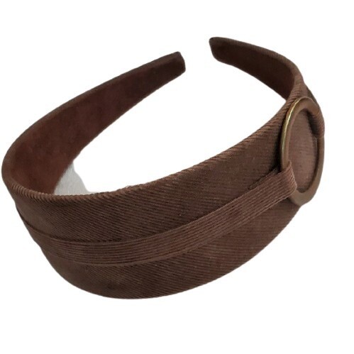 LOFT Wide Brown Corduroy Headband #621