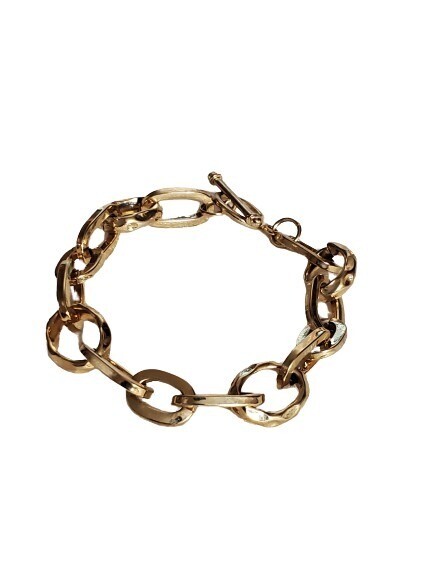 Ann Taylor Goldtone Chainlink Bracelet #1111