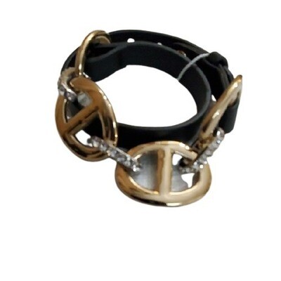 Ann Taylor Wraparound Leather Bracelet #182