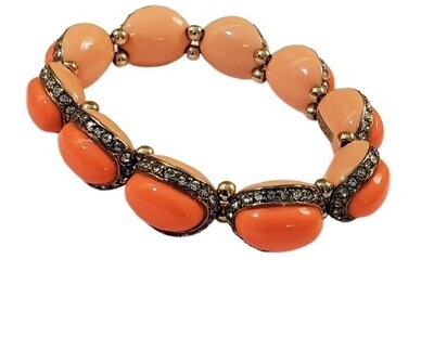 Ann Taylor Melon Tropic Stretch Bracelet #292