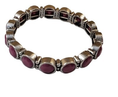 LOFT Purple Silver Stretch Bracelet #328