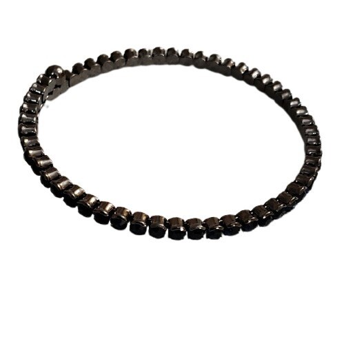 LOFT Blue Rhinestone Coil Bangle Bracelet #705