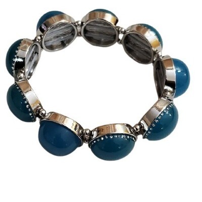 LOFT Blue Bauble Stretch Bracelet #726