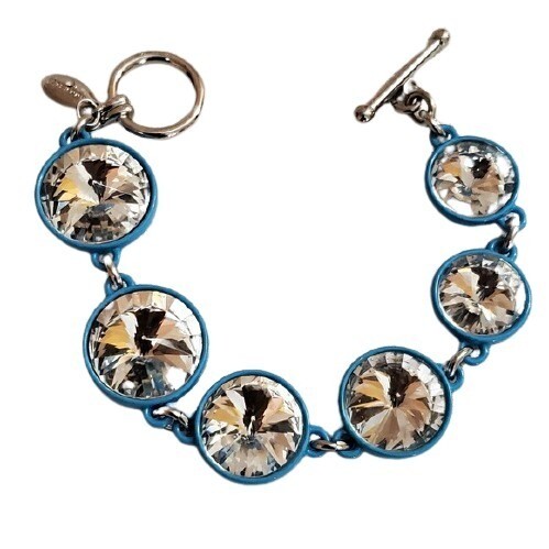 Ann Taylor Blue Candy Coated Bracelet #531