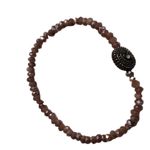 LOFT Mauve Bead Stretch Bracelet #701