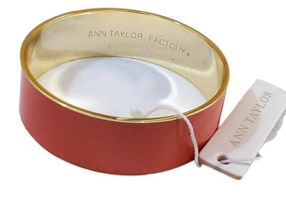 Ann Taylor Orange Enamel Bangle Bracelet #294