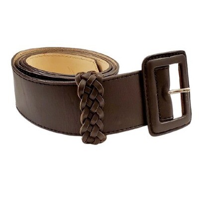 Brown Wide Belt - M #1586