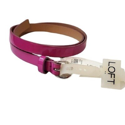 LOFT Purple Patent Skinny Belt S #2022