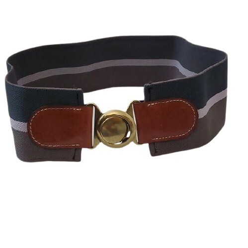 LOFT Olive Pink Wide Stretch Belt XS #2041