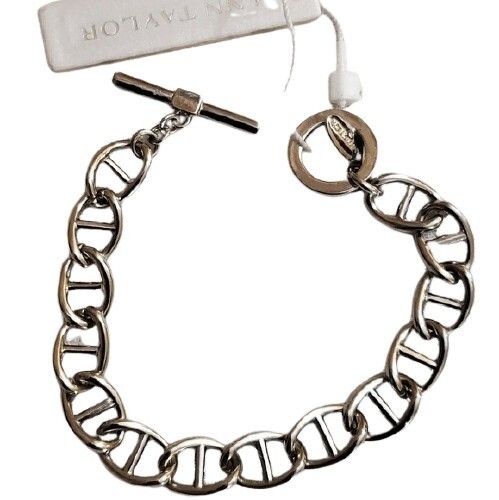Ann Taylor Silver Chainlink Bracelet #521