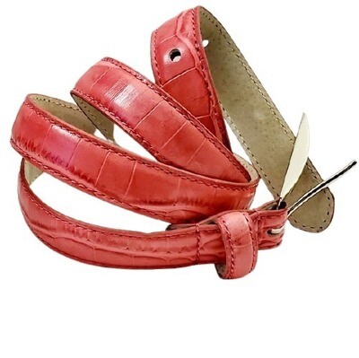 LOFT Pink Snake Print Belt - S #1580