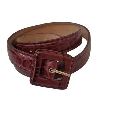 Ann Taylor Brown Genuine Leather Belt M #2046