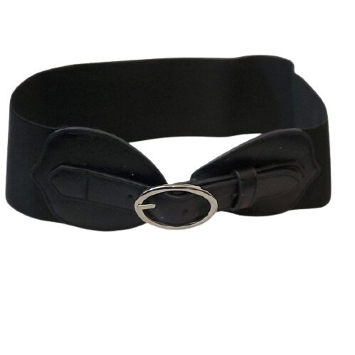 LOFT Black Wide Stretch Belt - Small #2057
