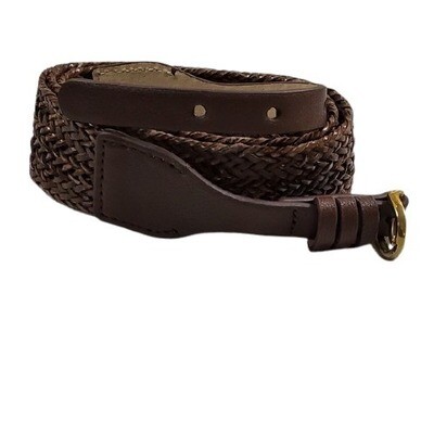 LOFT Brown Weave Leather Belt (S) #765