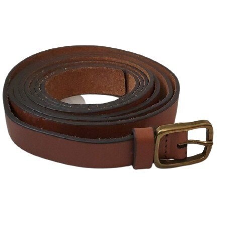 LOFT Brown Leather Double Wrap Belt M #2058