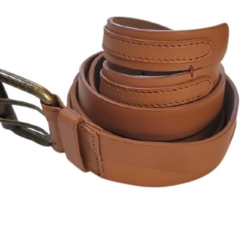 Ann Taylor Brown Double Strip Belt sz M #1284