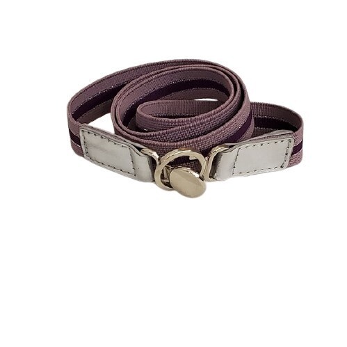 LOFT Purple Stripe Stretch Belt S #1410